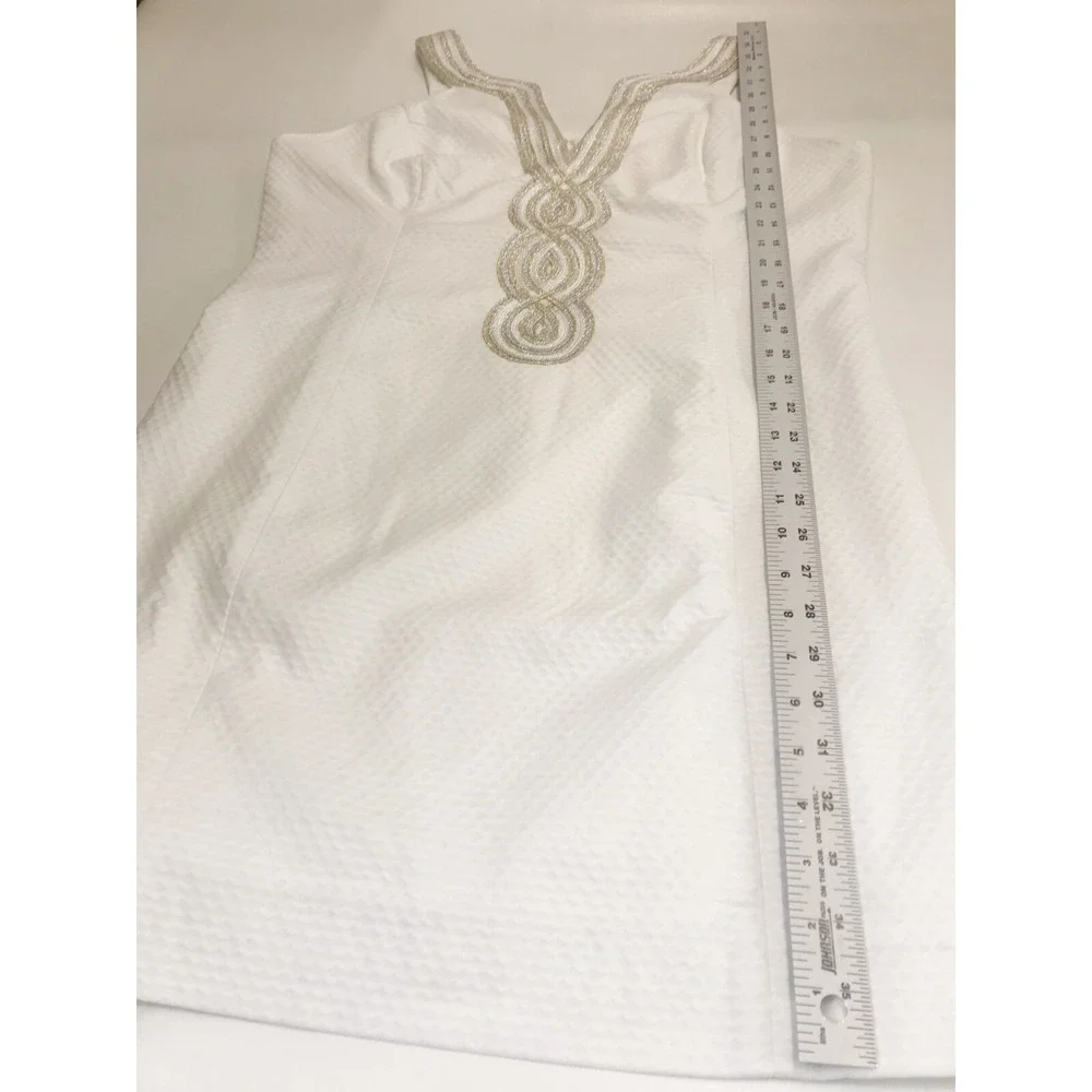 Lilly Pulitzer Dress Womens 16 Resort White Valli Shift Cocktail Beachy Coastal